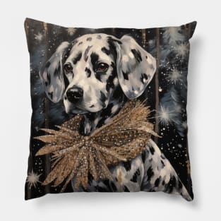 Dazzling Dalmatian Pillow