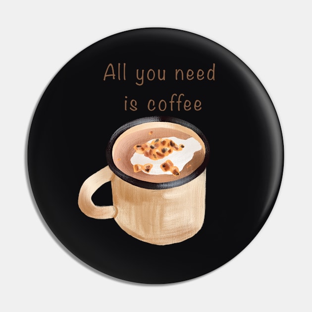 Coffee Pin by Nastya Li