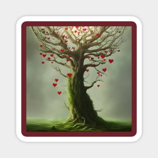 A Tree that grows Hearts Magnet