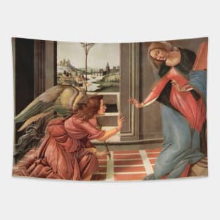 Annunciation by Sandro Botticelli Tapestry