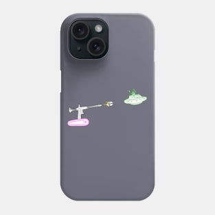 Tank vs UFO, Pinball War Phone Case