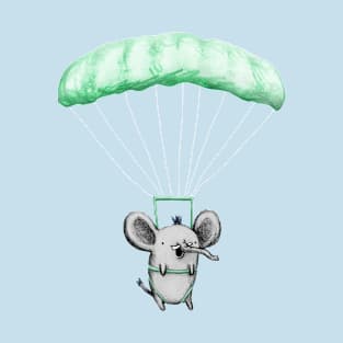 Cutie Parachuting Elephant T-Shirt