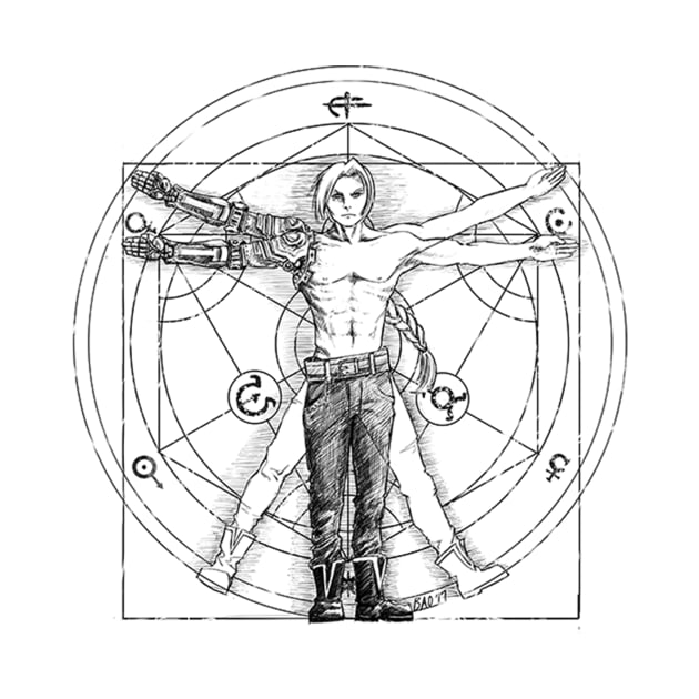 Vitruvian Alchemist by CrystalCr