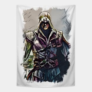 The Legend from Florence / Fan Art Abstract Portrait Tapestry