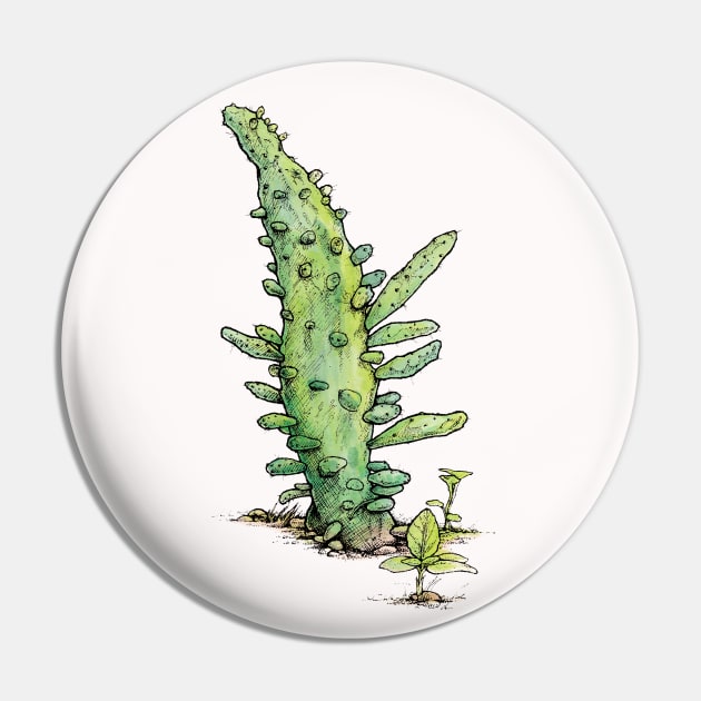 Opuntia Variegata Pin by HenryBennettArt