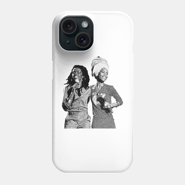 Black STYLE Two Queen soultrain Phone Case by olerajatepe