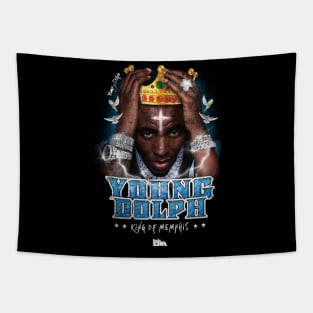 Young Dolph King of Memphis Tapestry