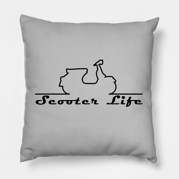 Scooter Life Pillow by Skatee