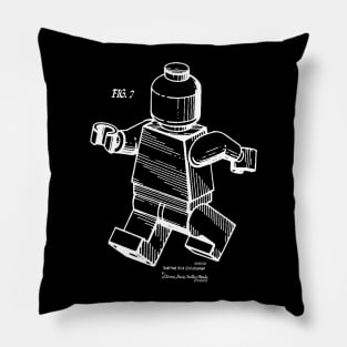 Lego Man Minifigure Patent Image Pillow