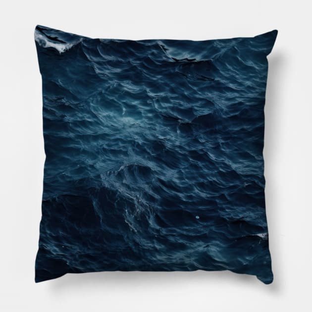 Midnight Serenade: Photorealistic Ocean Whispers Pillow by star trek fanart and more