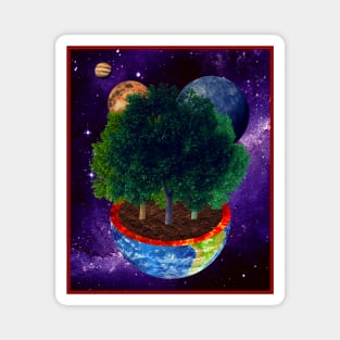 Tree In Space Magnet