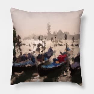 Misty Morning in Venice Pillow