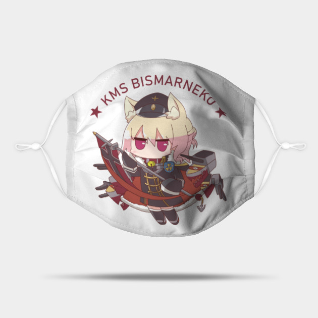 Bismarck Azur Lane Chibi Azur Lane Kms Bismarck Chibi Neko Azur Lane Mask Teepublic azur lane kms bismarck chibi neko