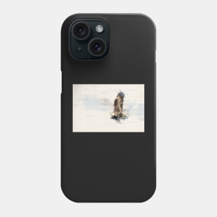 Watercolor Bald Eagle in Flight Phone Case