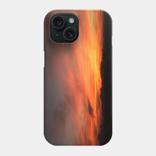 Orange horizon sunset Phone Case