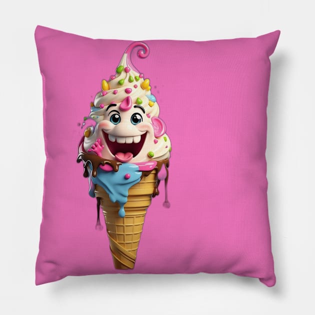 Ice Scream! Pillow by E-Jinn