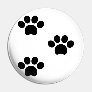 black dog paws design Pin