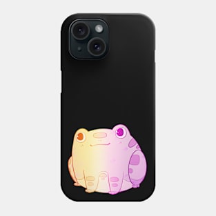 Chibi Frog Sitting - Lesbian Flag Phone Case