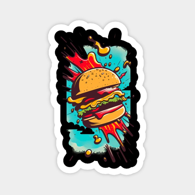 Burger lover Magnet by Greeck