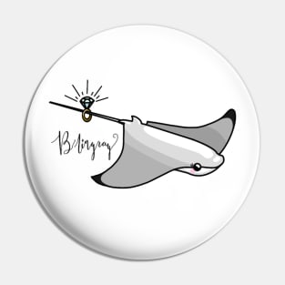 Blingray (Bling + Stingray) Pin