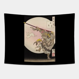 Ukiyoe Monky Songoku by Tsukioka Yoshitoshi Tapestry