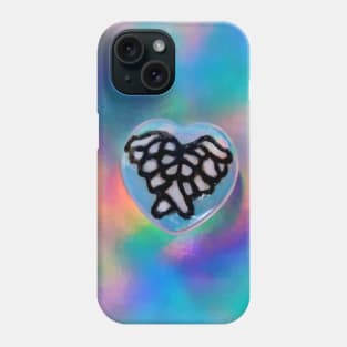 Guardian Angel Wing Opalite Heart Phone Case