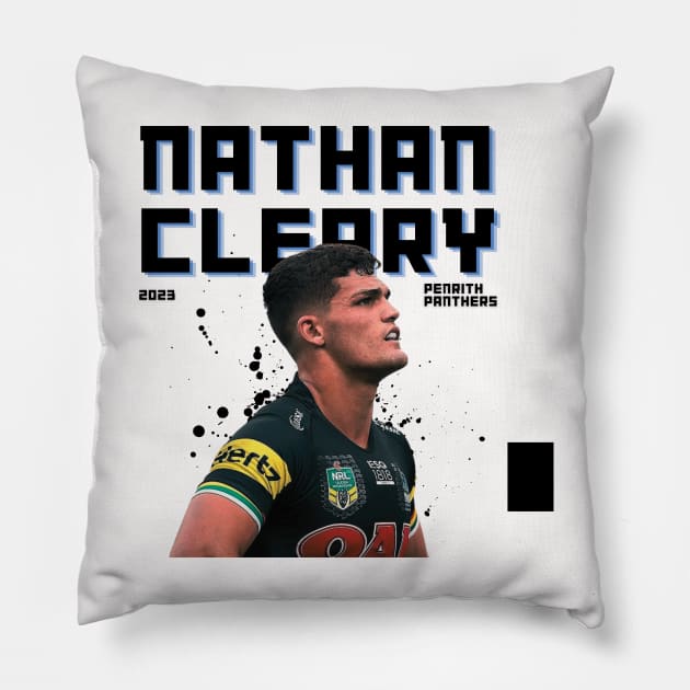 Nathan Cleary Pillow by Lottz_Design 