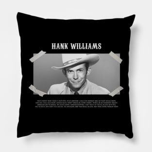 Hank Williams Pillow