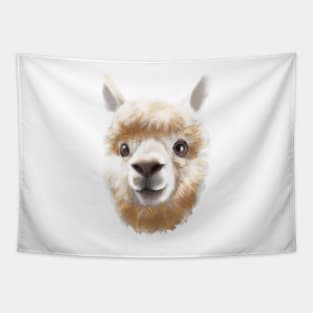 Cute Alpaca Drawing Tapestry