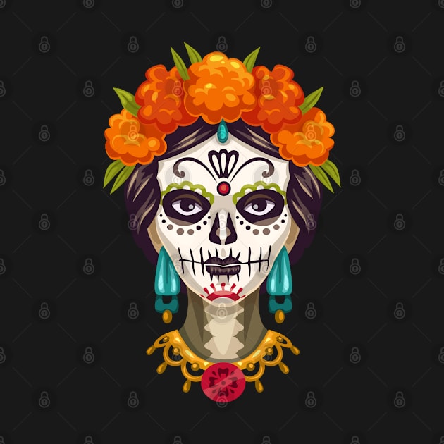 Dia de los muertos Halloween Shirt by DeraTobi