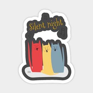 Cats Choir: Silent Night Magnet