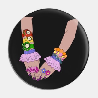 Harajuku Hands Pin