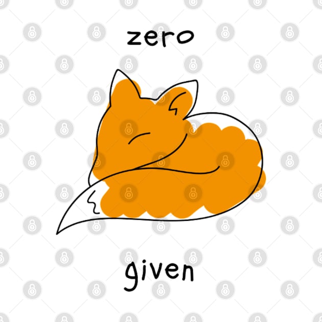 Zero Fox Given by NoColorDesigns