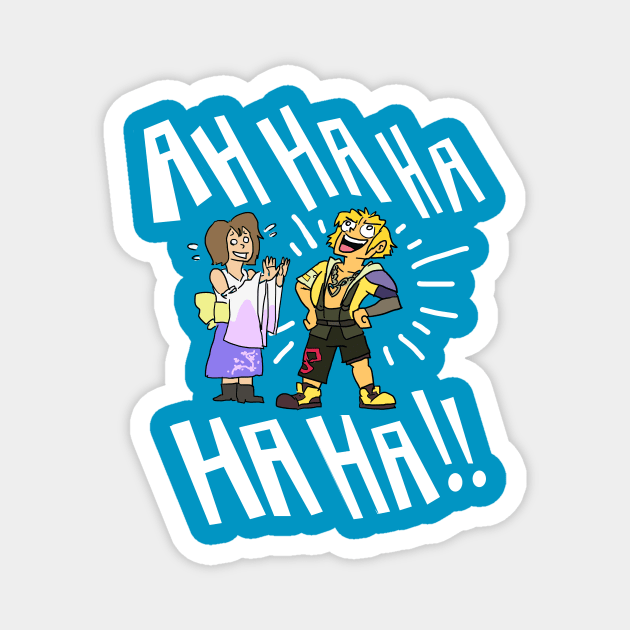 Tidus Laugh Magnet by sky665