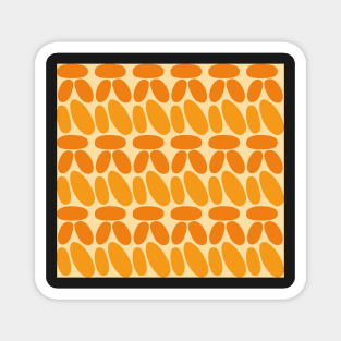 Pseudo crochet pattern in orange and yellow Magnet