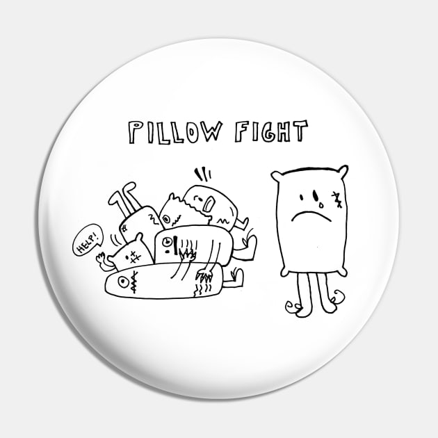 Pillow fight Pin by AndyPanda