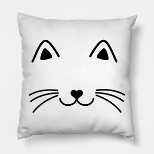 Meow Cat Lovers Cat Owners Pillow