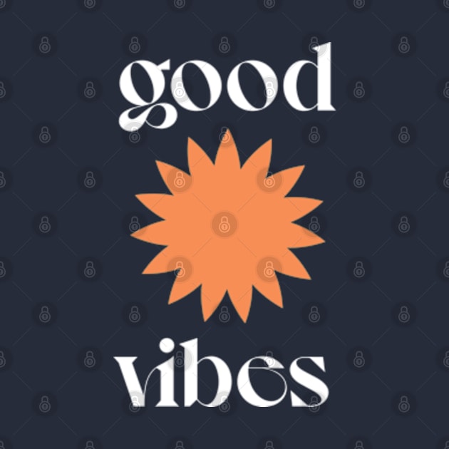 Good Vibes / Retro Typography Design by DankFutura