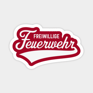 Freiwillige Feuerwehr (Schriftzug / White) Magnet