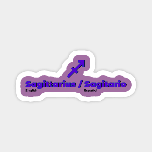 Sagittarius Power Color- Purple & Blue Magnet