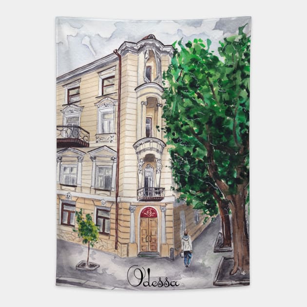 Odessa. Marazliyivska Street Tapestry by feafox92