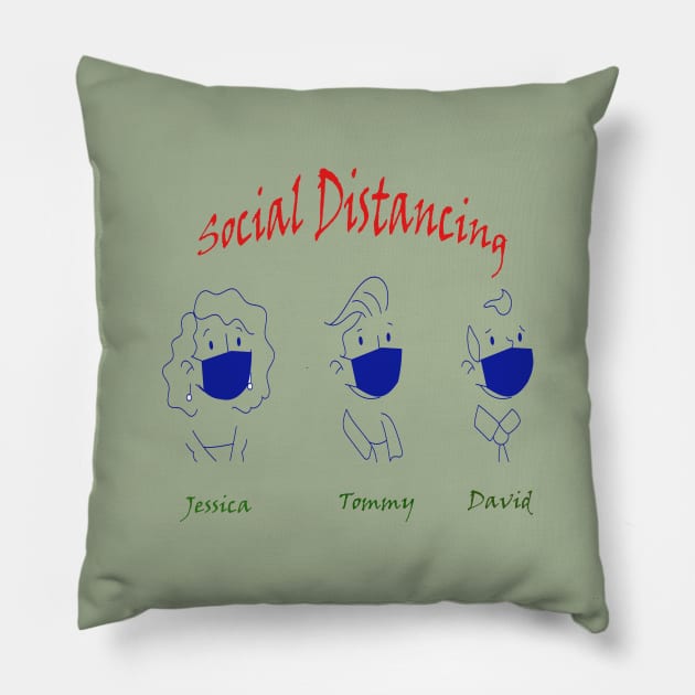 social distance Pillow by This is store