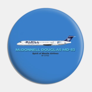 McDonnell Douglas MD-83 - Spirit of Manila Airlines Pin