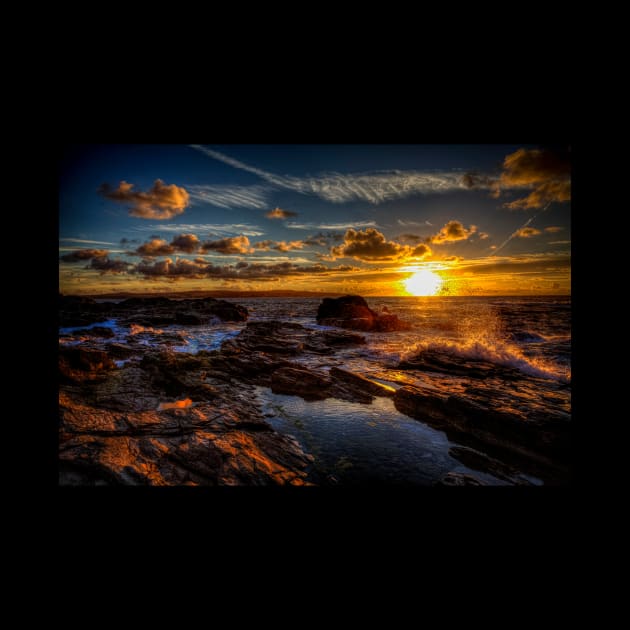 Cornish Sunset On Hayle Beach by tommysphotos