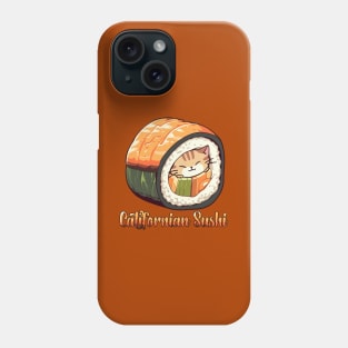 Catifornian sushi roll Orange Cat Phone Case