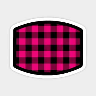 Pink Tartan - Classic Colorful Graphic Stripes Magnet