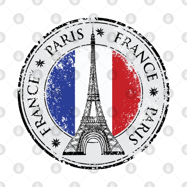 Paris Travel Sticker, France by SusannesArtShop