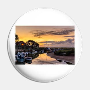 River Glaven at Blakeney Quay at Sunset Pin