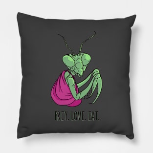 Prey. Love. Eat. Pillow