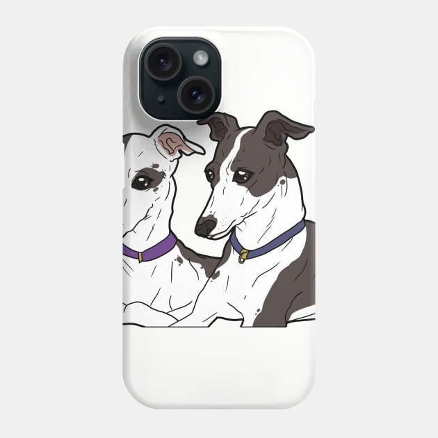 Italian Greyhounds Phone Case by Geekybat